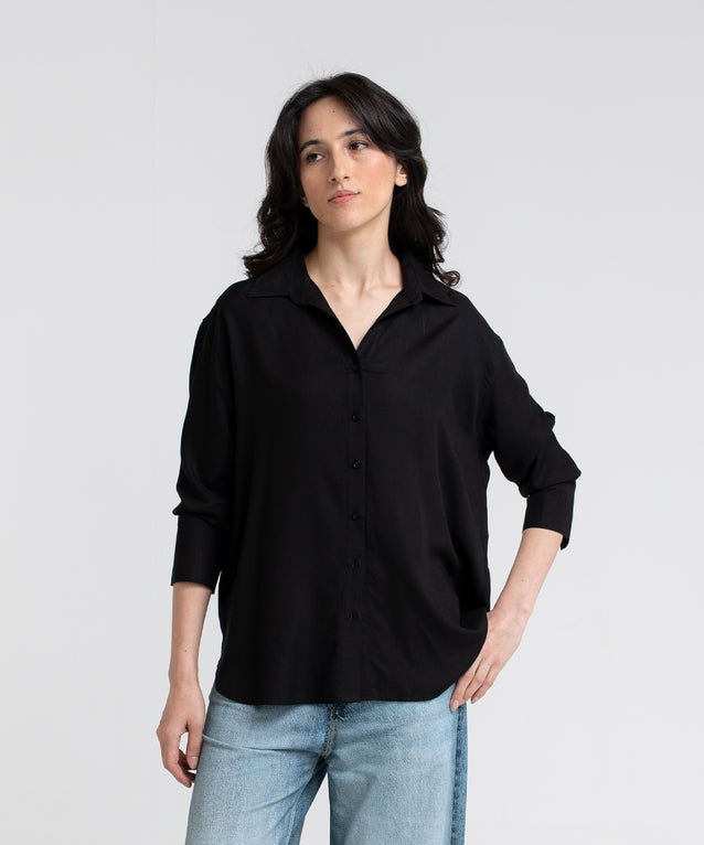 Women's Relaxed Button Down Shirt